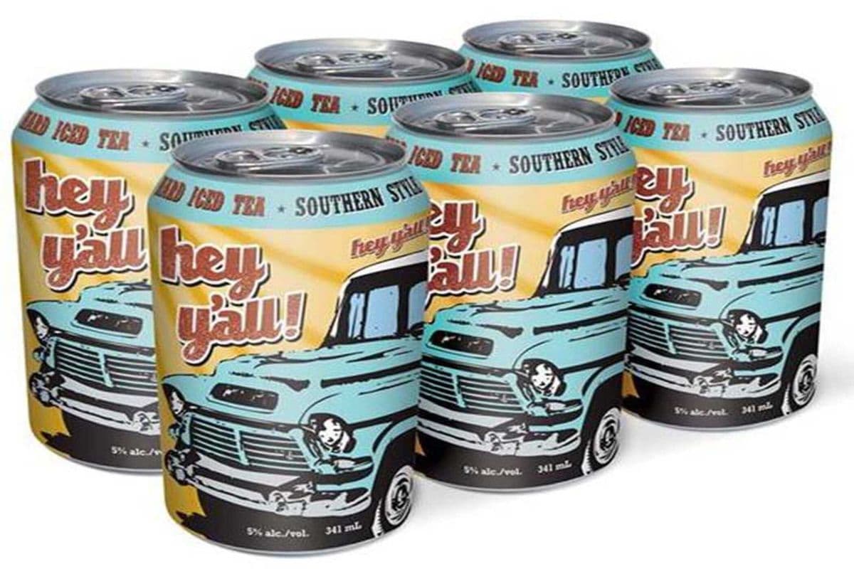 HEY Y'ALL SOUTHERN STYLE HARD ICED TEA 6X341ML (1 x 6X341ML)