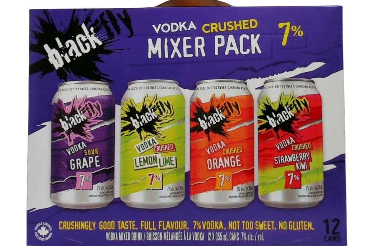 BLACK FLY VODKA CRUSHED PURPLE MIXER 12P (12 x 355ML)
