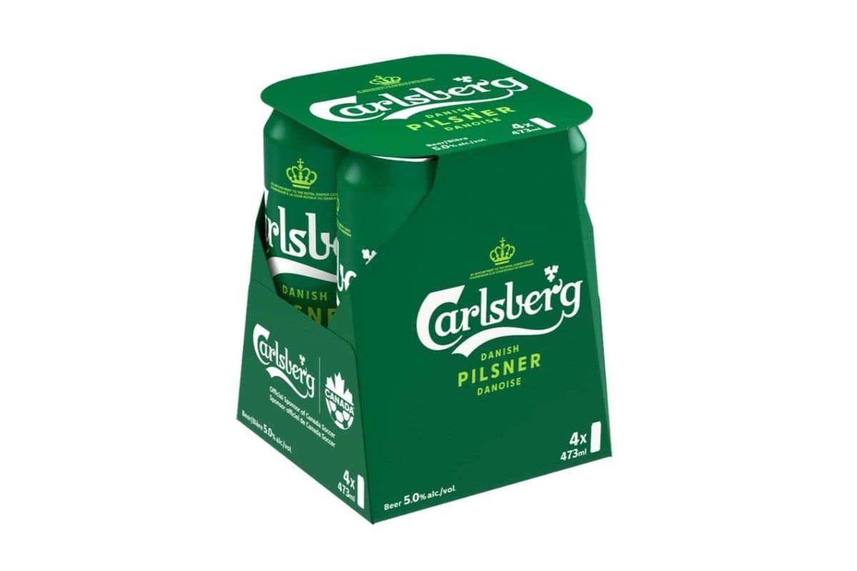 Carlsberg Pilsner, Denmark (4 Cans) (4 x 473ml)