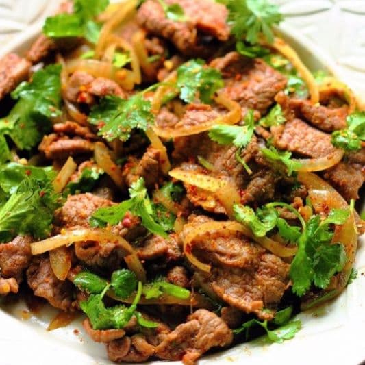 D1. Stir Fried Lamb with Cumin