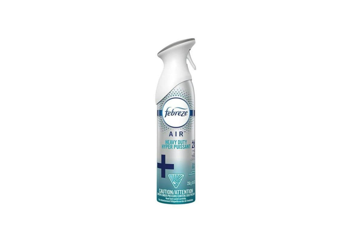 Febreze Air Freshener Heavy Duty Spray-Odor Eliminator, Crisp Clean (250 g)