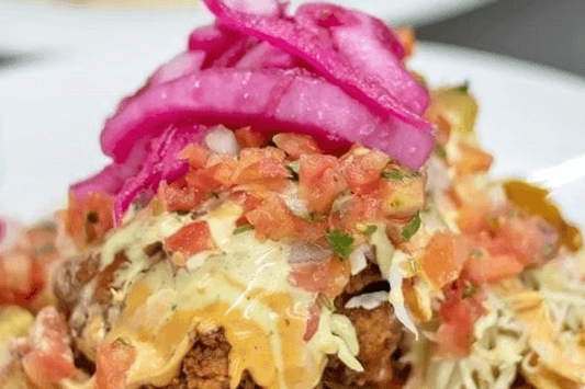 Pollo or Carne and Con Tajadas