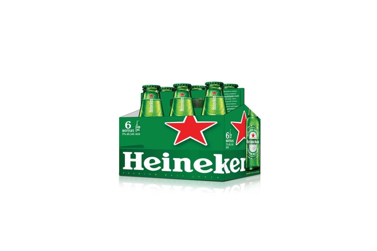 18 - HEINEKEN (6 x 330 ML BOTTLES)