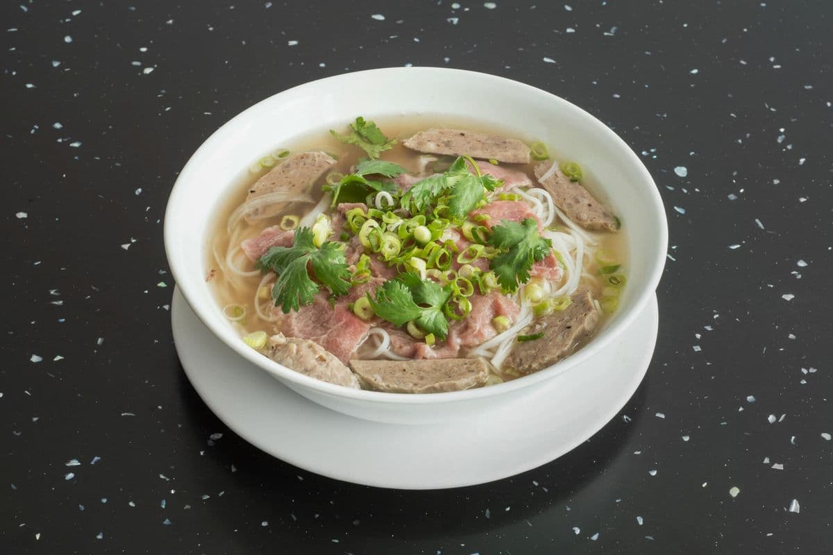 13. Steak, Meatballs Noodle Soup
