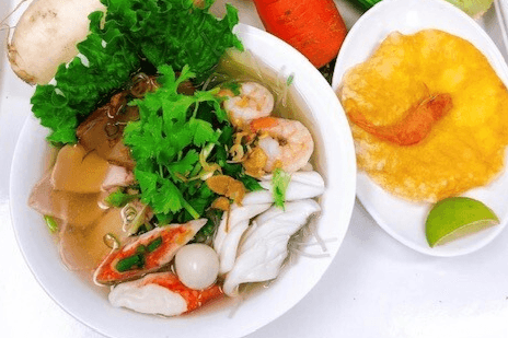 203. South Vietnam Style Clear Noodle Soup - Hu Tieu My Tho (Kho hoac Nuoc)