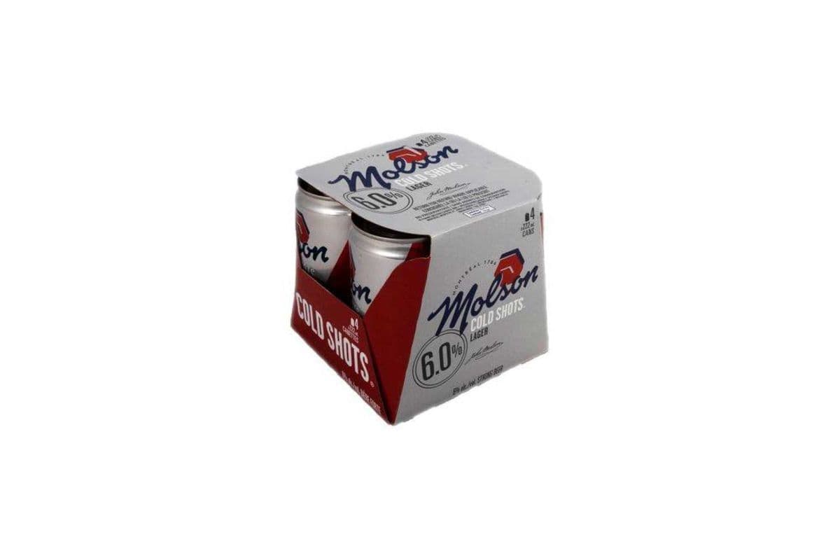 Molson Cold Shots 4x222ml (4 x 222ml)