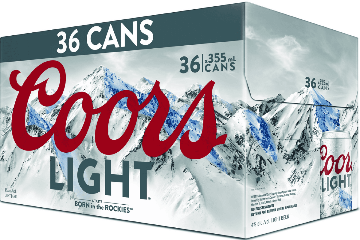 736817. Coors Light (36 Cans) (1 x 36 pack cans)