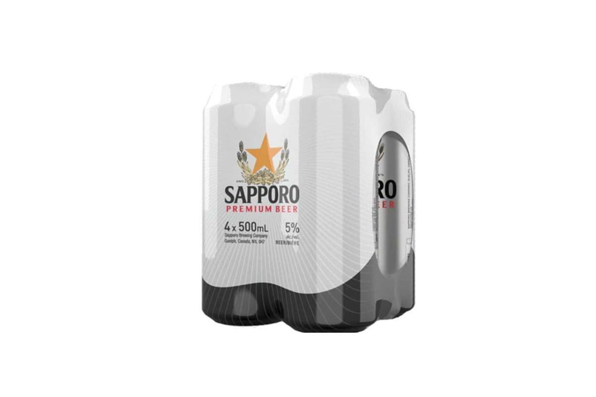 Sapporo Canada 4 CAN 500ML (4 x 500ml)