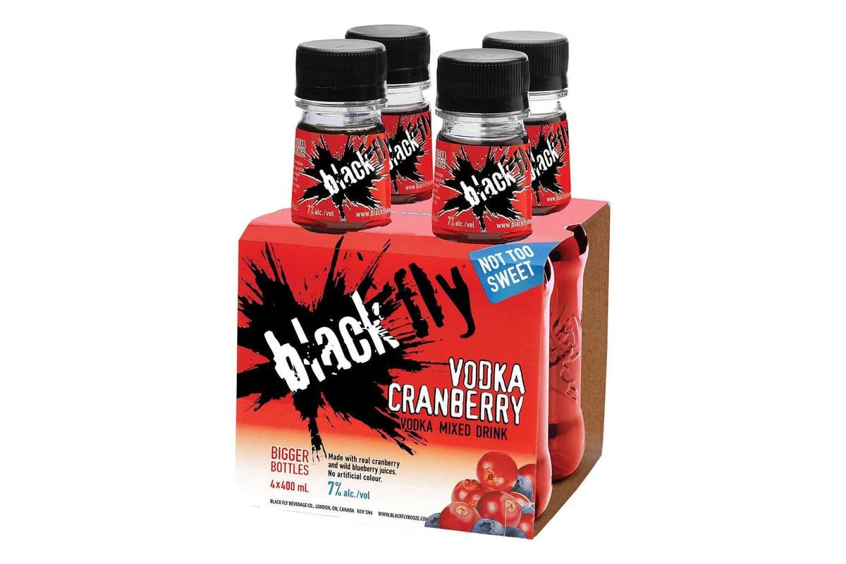 BLACK FLY VODKA CRANBERRY 4pk (1 x 400ml)