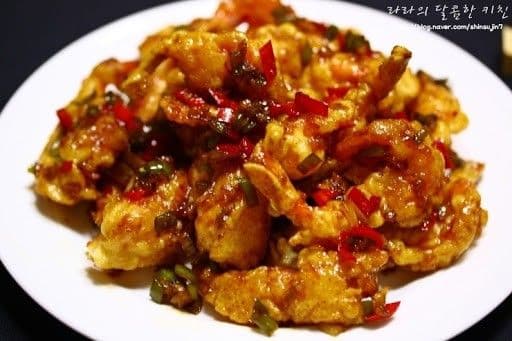Fire Garlic Prawns