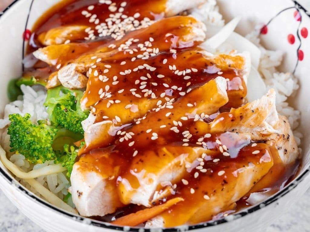Chicken Teriyaki Rice In Bowl