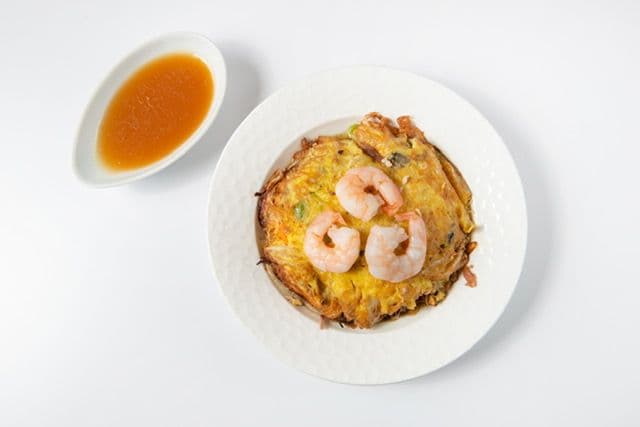 Foo young aux crevettes