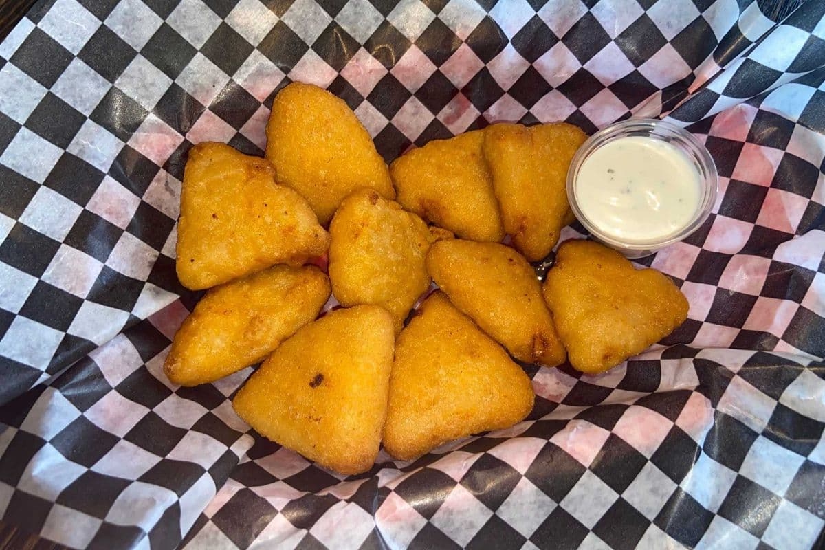 Mini Mac and Cheese Wedges