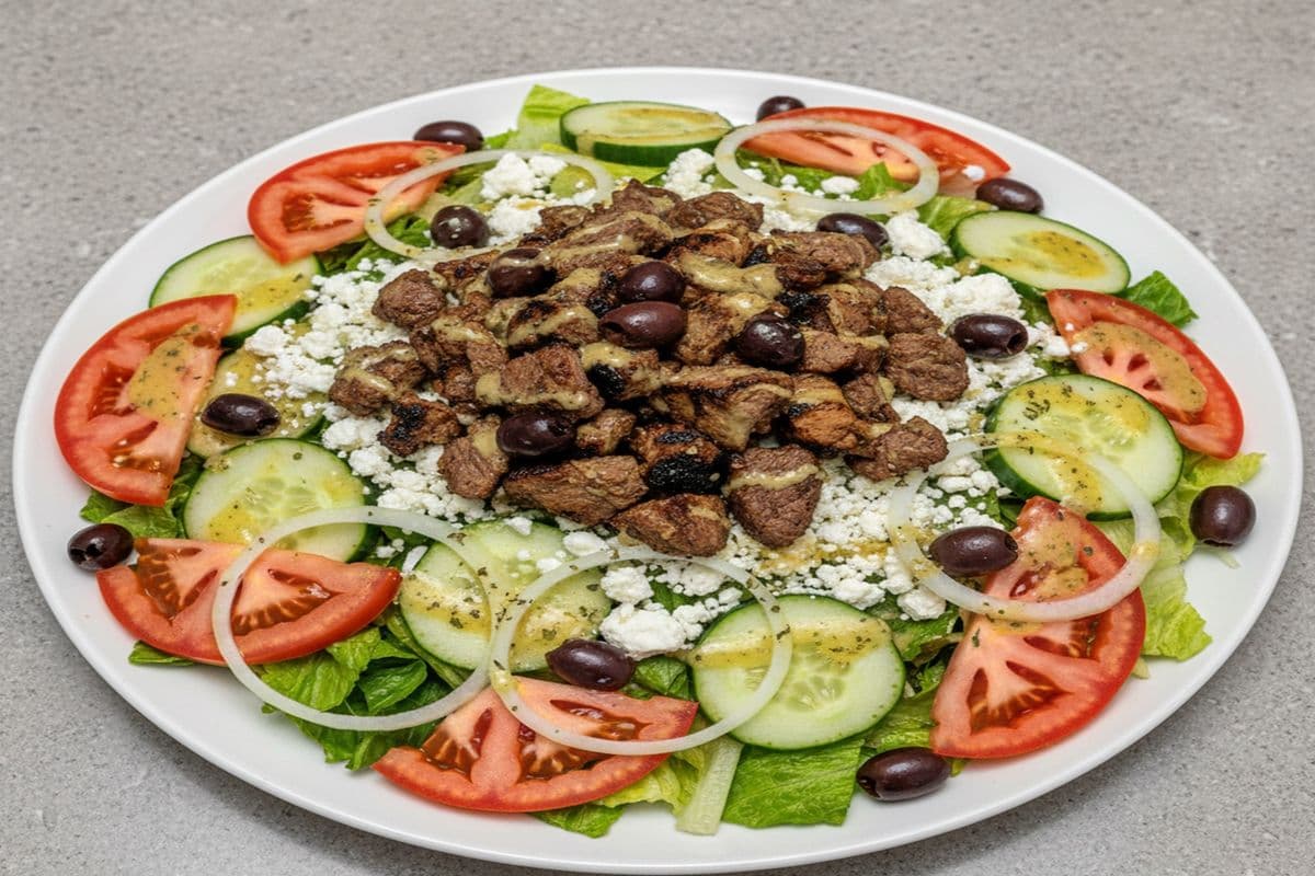 Greek Salad with Chicken or Beef