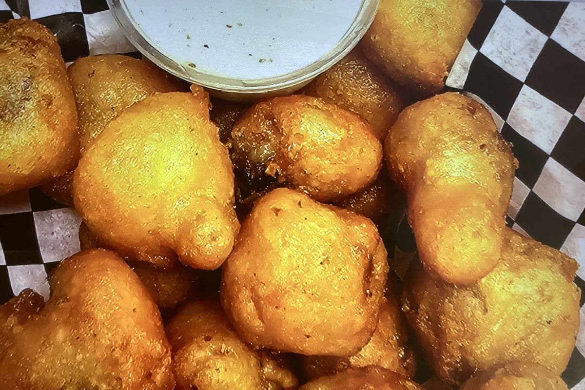 BATTERED MUSHROOMS WITH RANCH