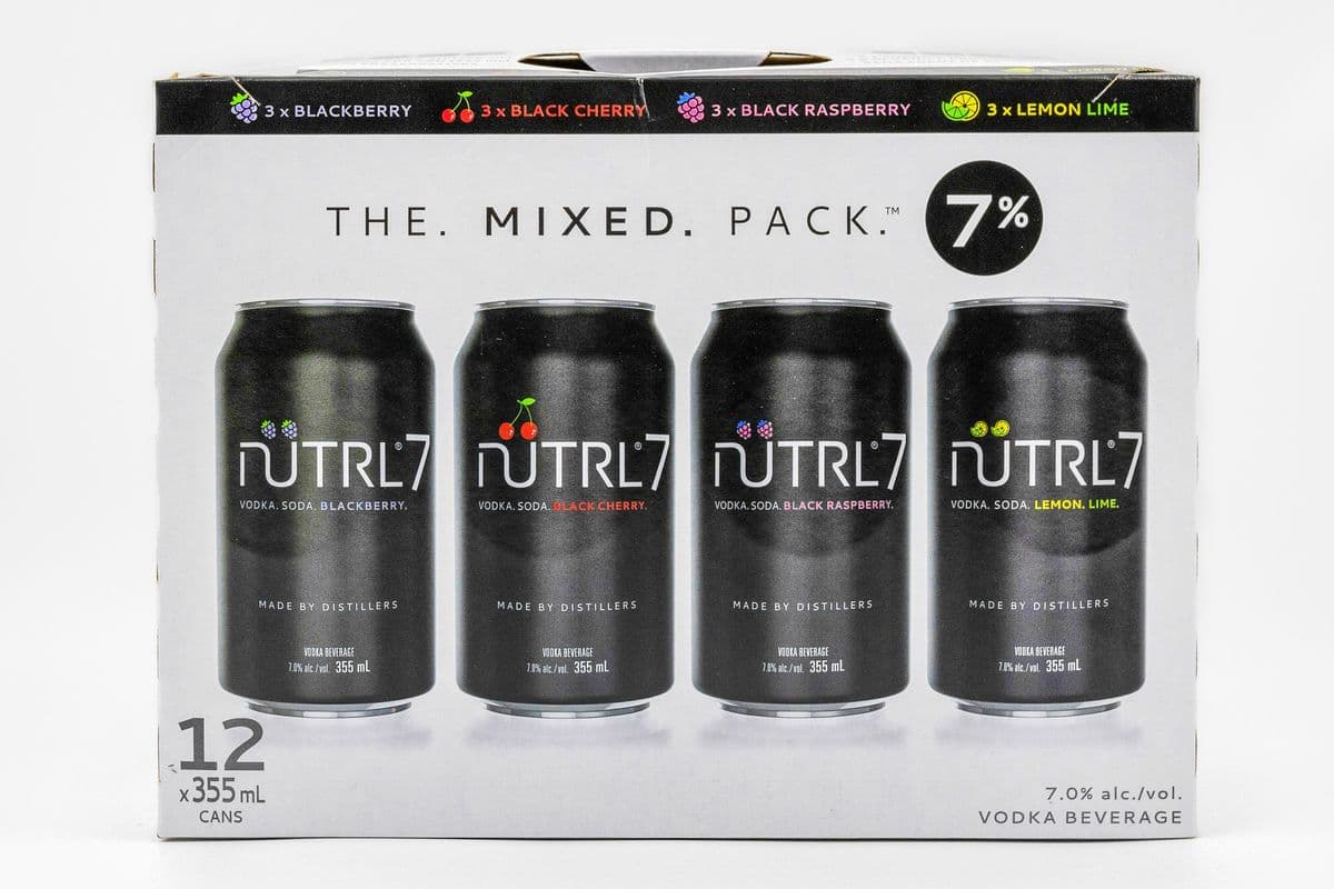 Nutrl Vodka Soda 7% Mixed Pack (12 x 355 ml)