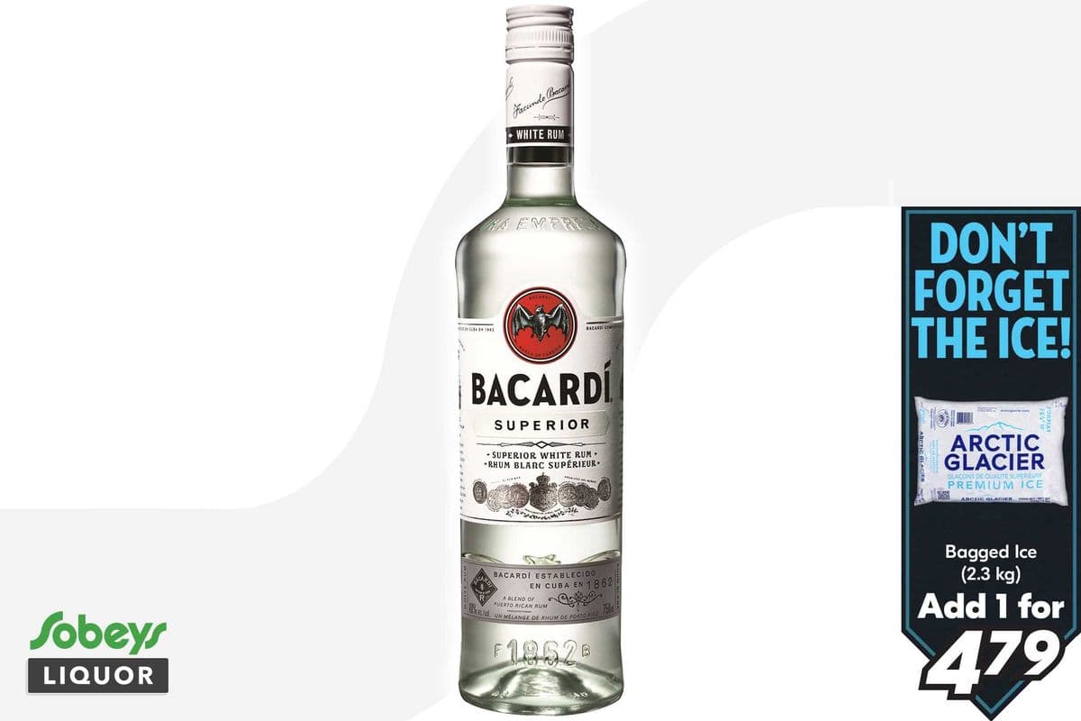 Bacardi Superior White Rum (1 x 750 ml)