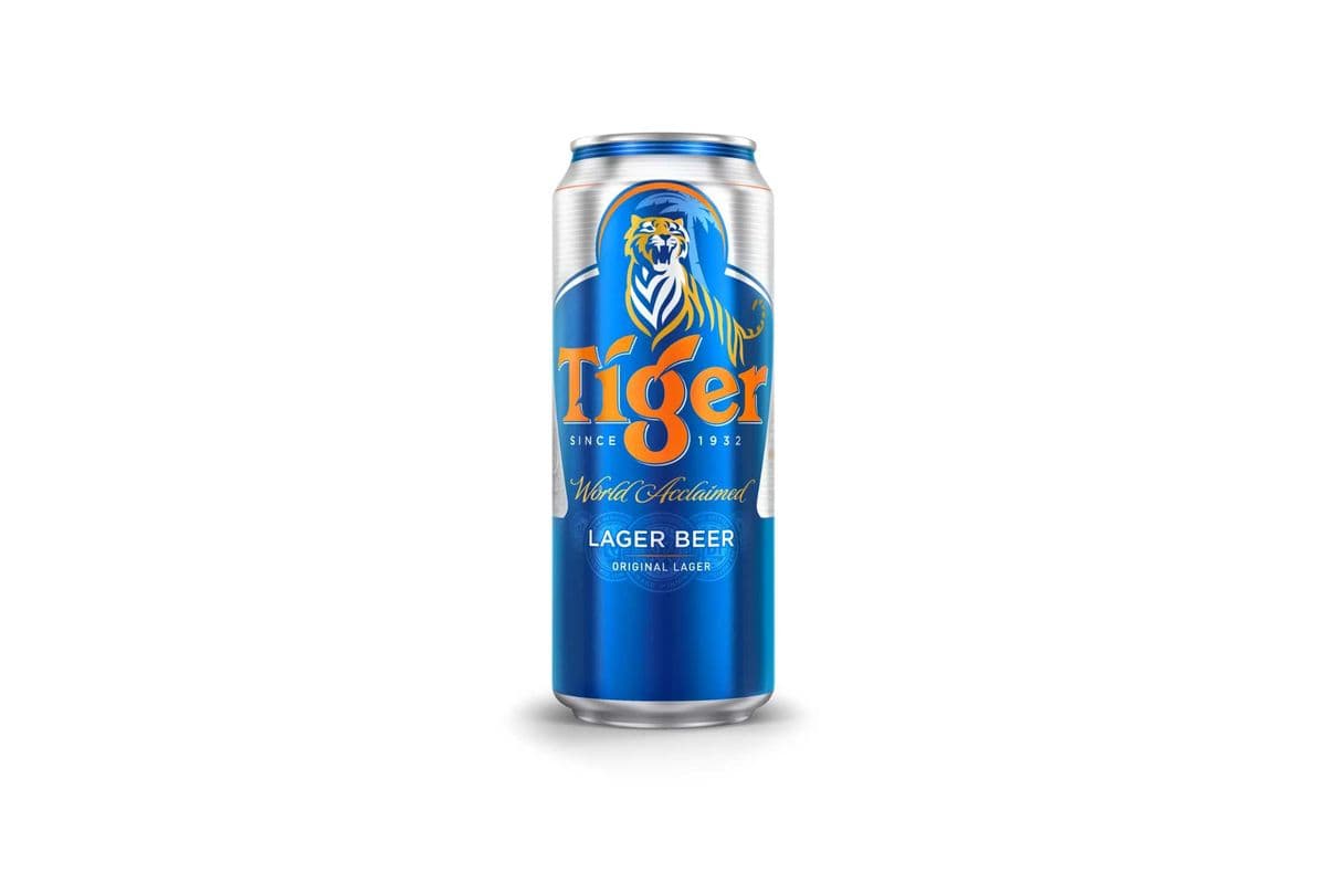 Tiger Lager Beer, Singapore (500ML) (1 x 500ML)