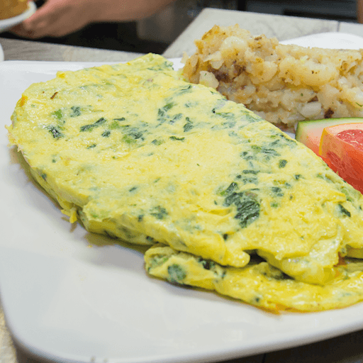 Omelette fromage et épinards / Cheese and Spinach Omelet