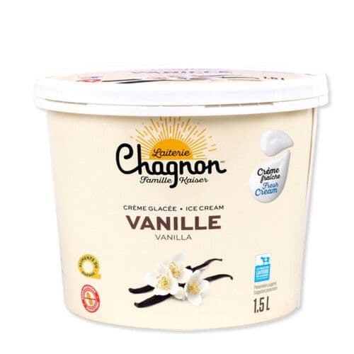 Chagnon Créme Glacée Vanille 1.5L/ Chagnon Vanilla Ice Cream 1.5 L