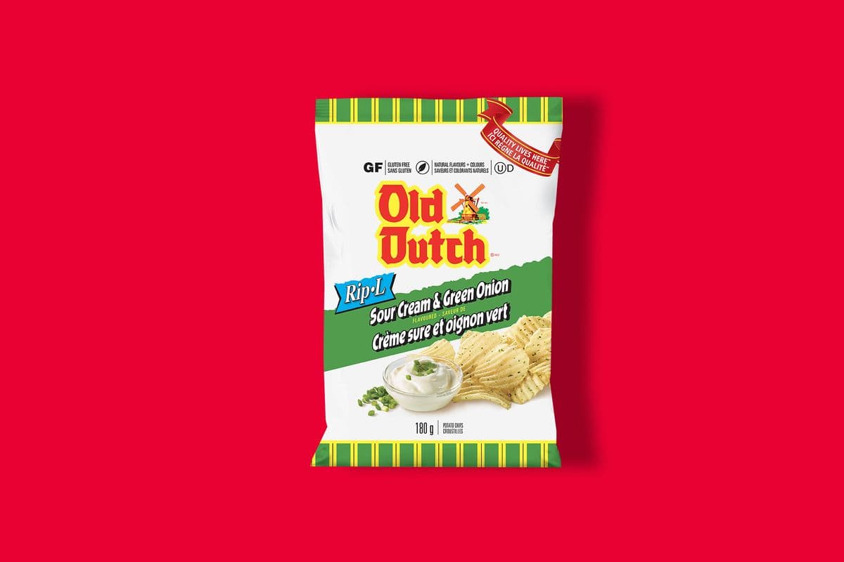 Old Dutch Rip-L Sour cream & Onion (180g) - 77135