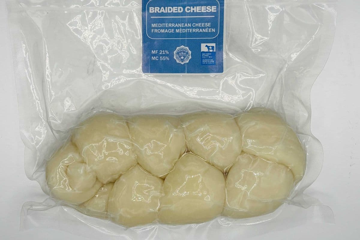 Braided Cheese, Vacuum Pack - Mediterranean Cheese, 300 Grams (300g)