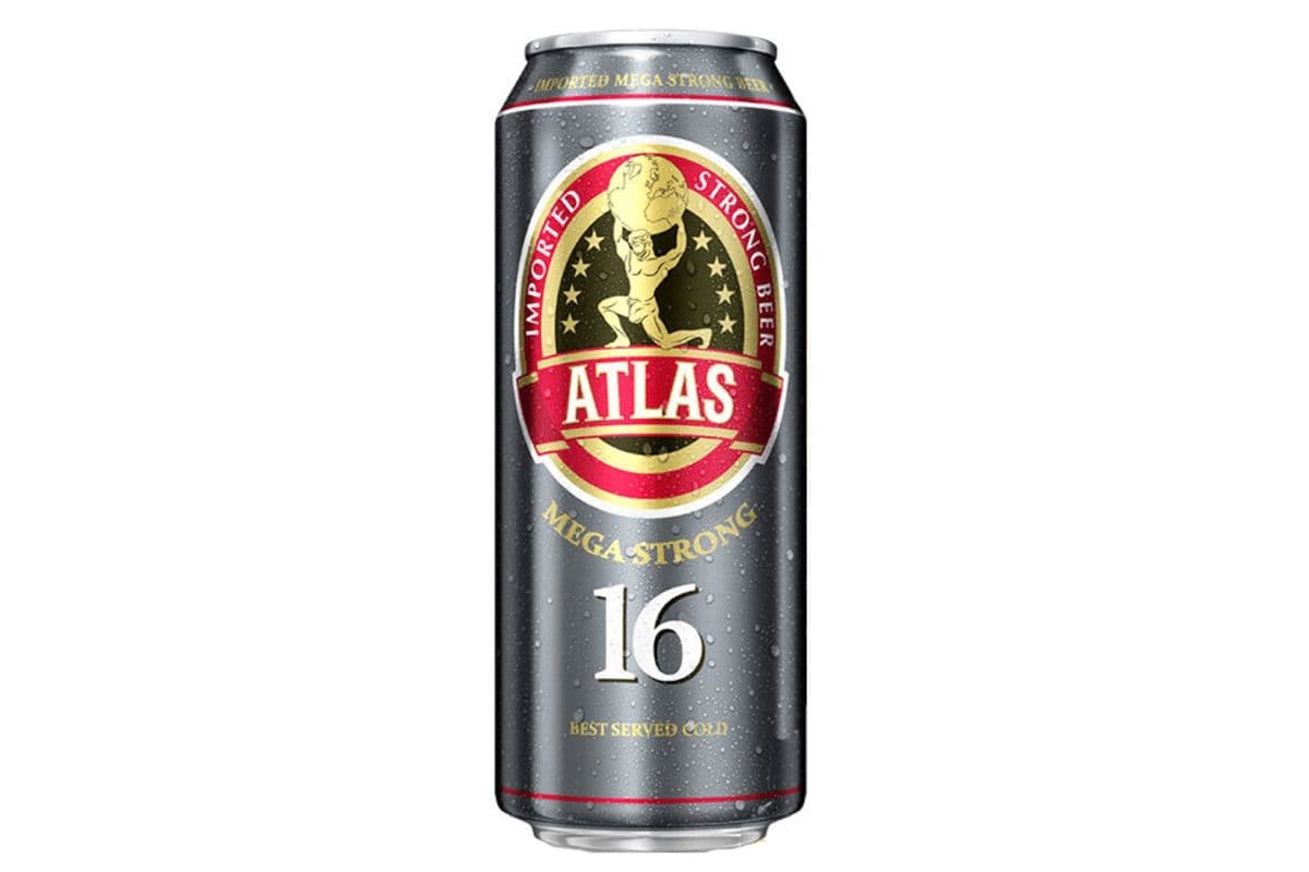 Atlas Mega Strong Beer 16% (1 x 500mL Tall Can)