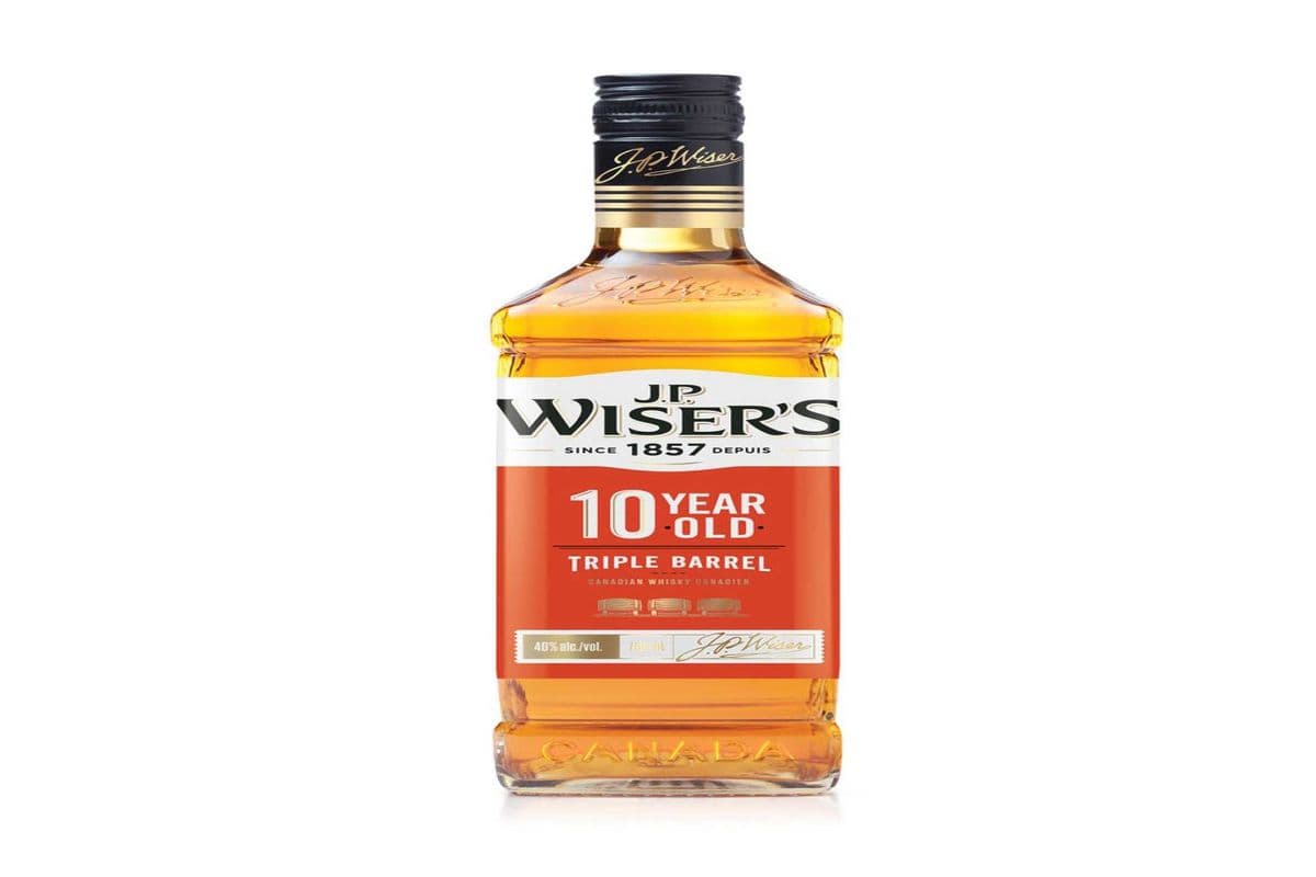 J.P. WISER'S 10yO CANADIAN 750ML (1 x 750ML)