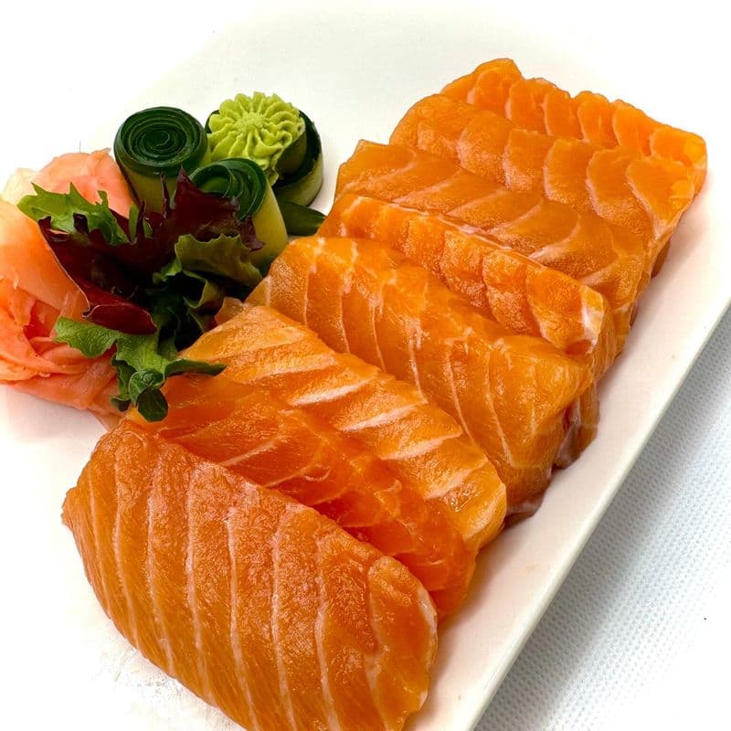 Sashimi salmon, 8 pcs