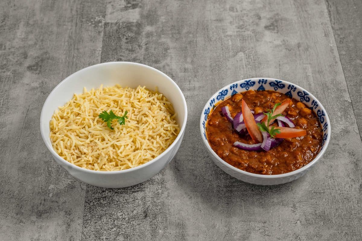 Chana Masala Rice Bowl