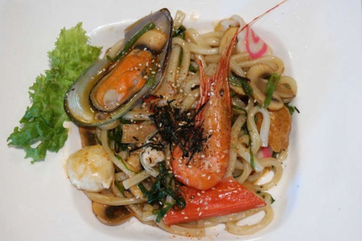 Spicy Seafood Yaki Udon