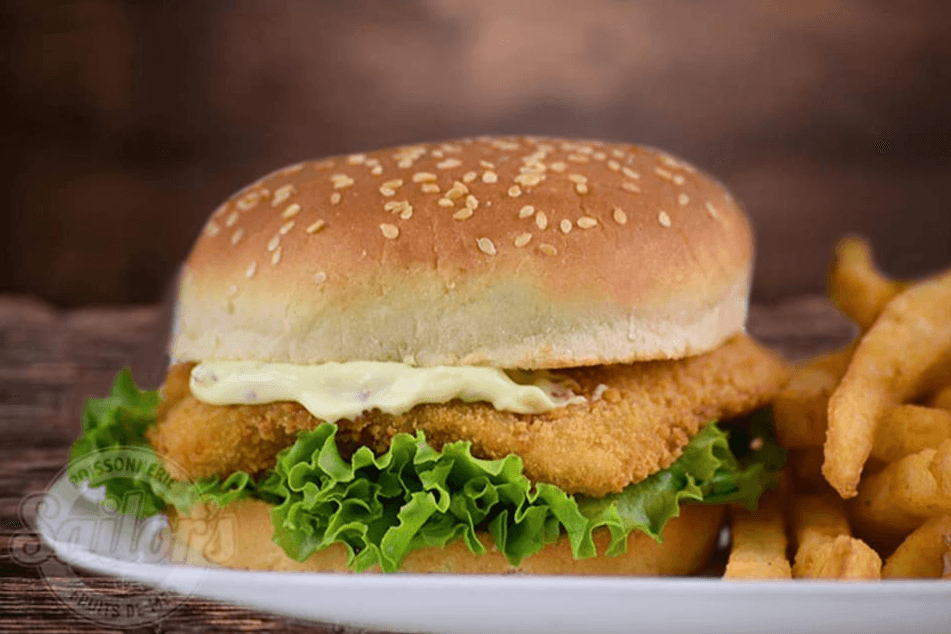 Assiette burger au poisson / Fish Burger Plate