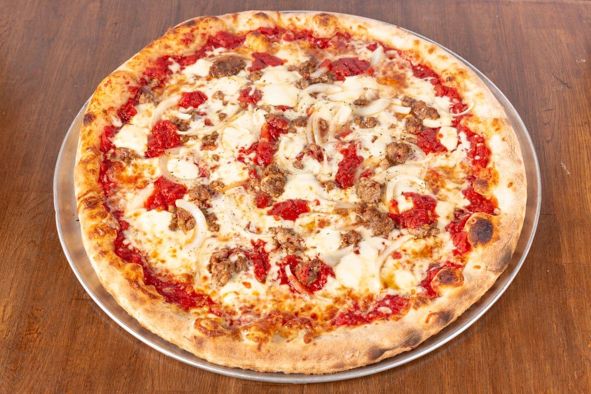 Sausage and Onion Pizza