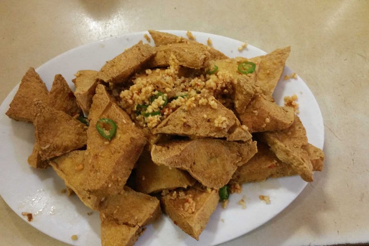 80. Spicy Salt and Peppery Deep-Fried Bean Cake 椒盐豆腐