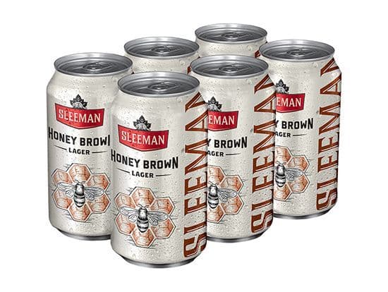 Sleeman Honey Brown 6bottle, 341mL domestic (5.2% ABV)