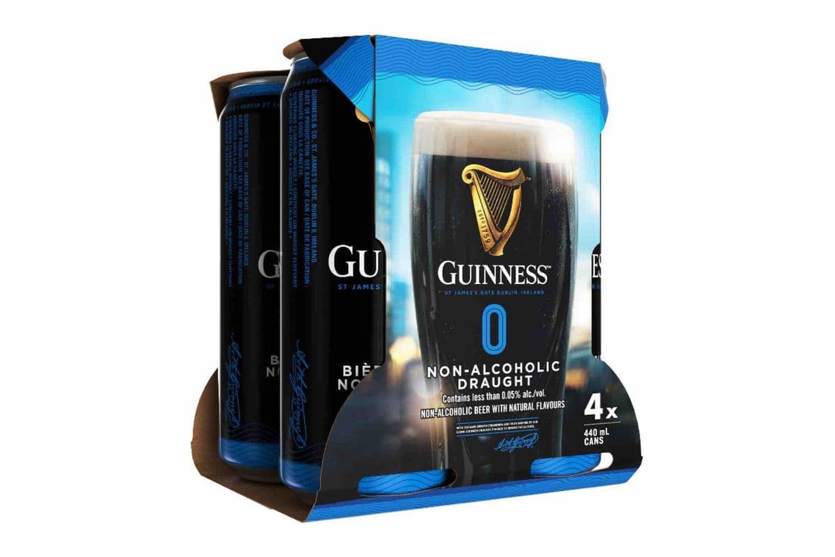 Guinness Zero (4 x 440mL Cans)