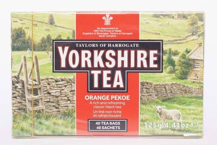 YORKSHIRE ORANGE TEA BAGS 125G
