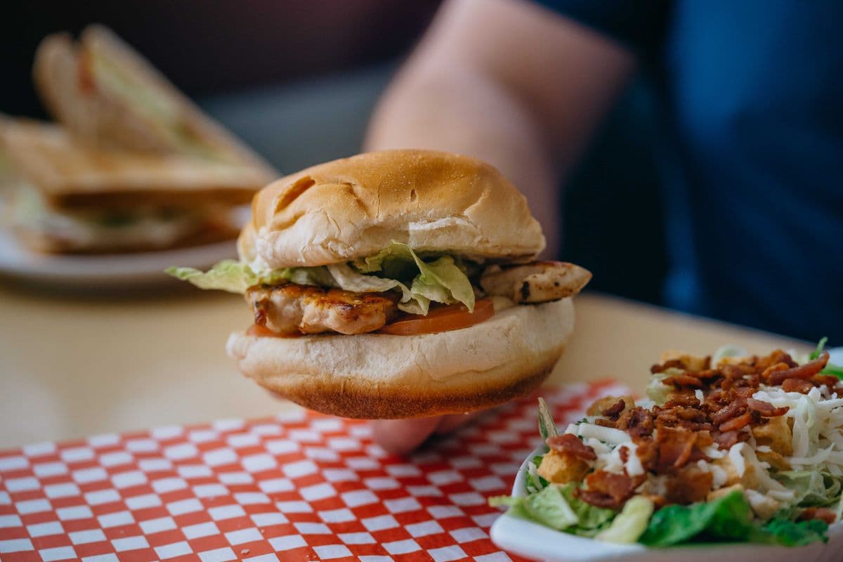 Single Grilled Chicken Burger Combo