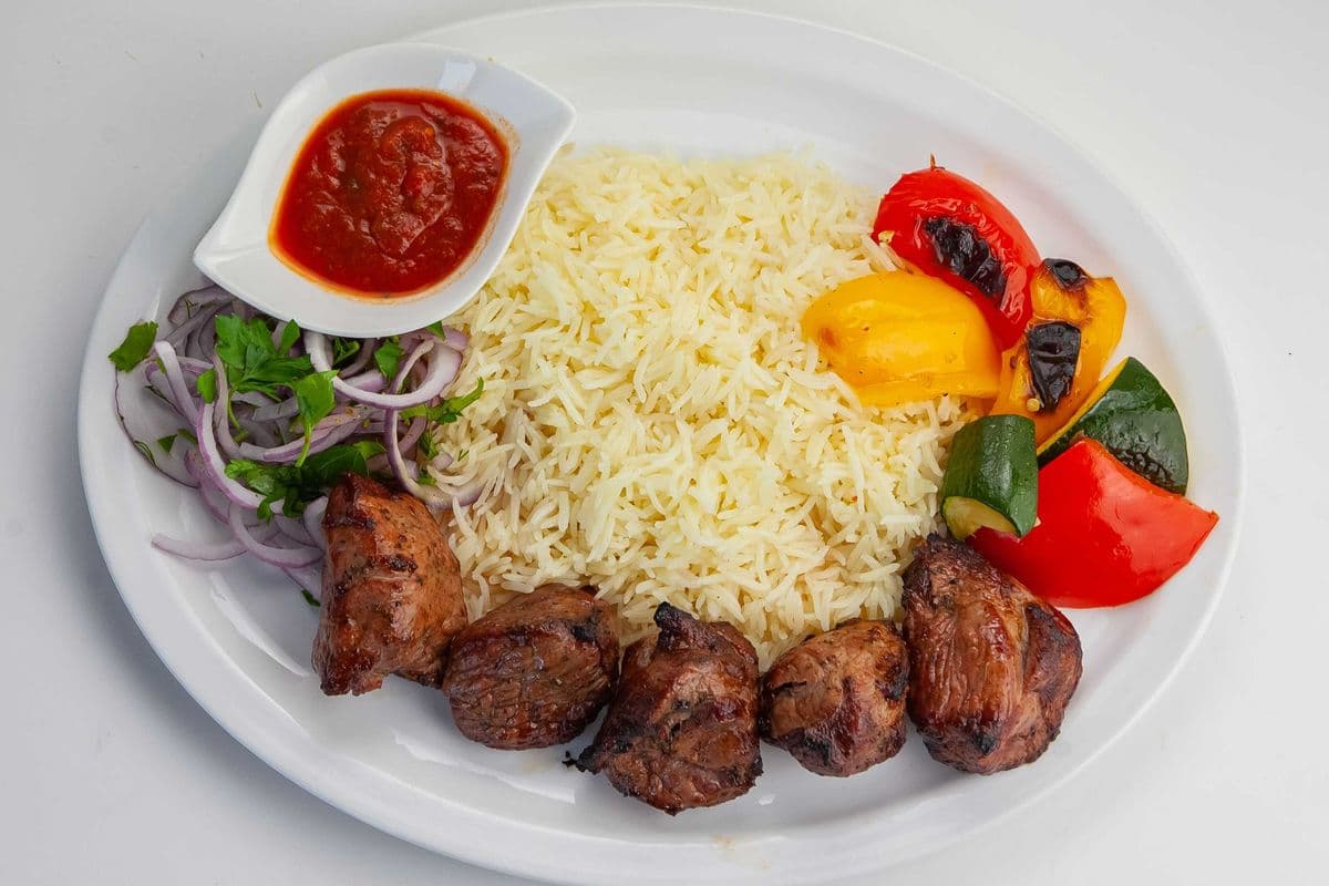 Lamb Shashlik Meal (5 pcs)