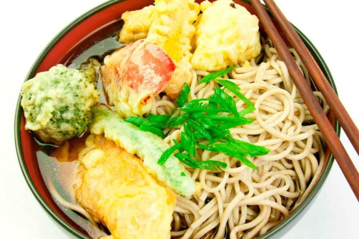 Veggie Tempura Udon Soup