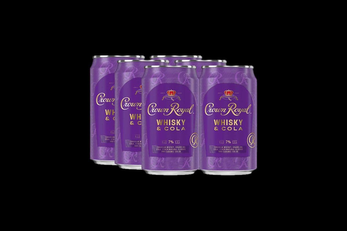 CROWN ROYAL WHIKEY & COLA (6 x 355ML CANS) (6 x 355ML)