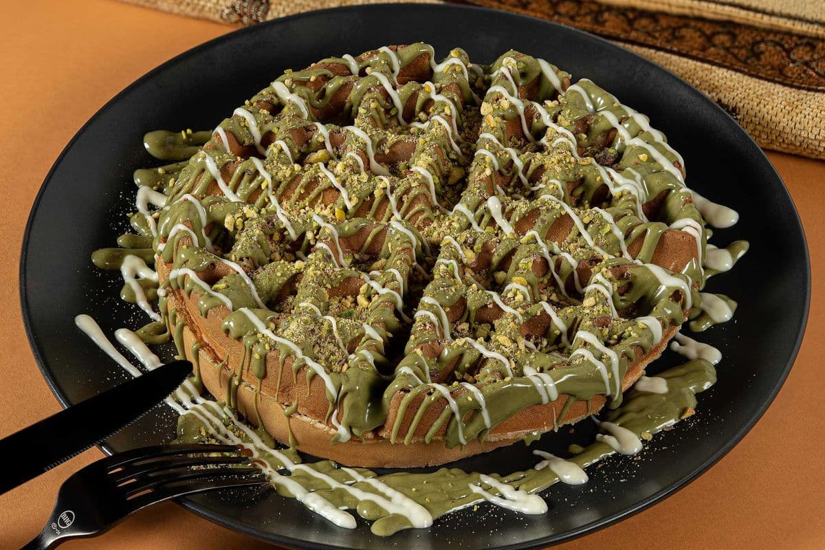 Pistachio Waffles