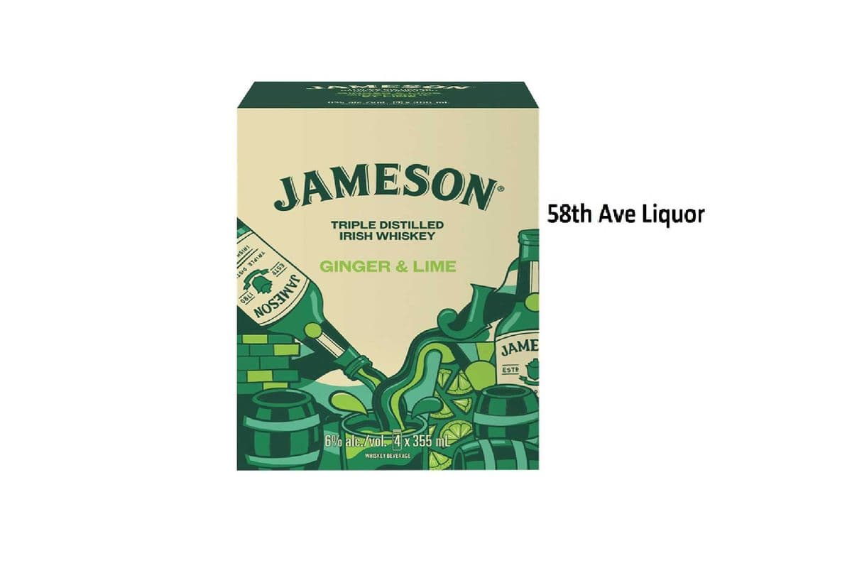 JAMESON GINGER AND LIME CANS (1 x 4x355ML)