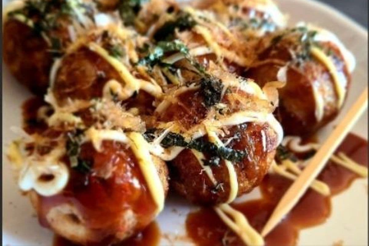 Crab and Cheese Takoyaki