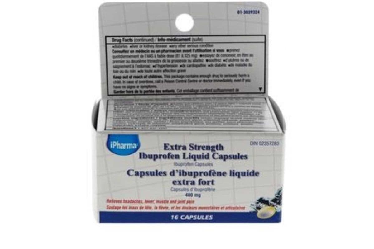 Extra Strength Ibuprofen Liquid Capsules