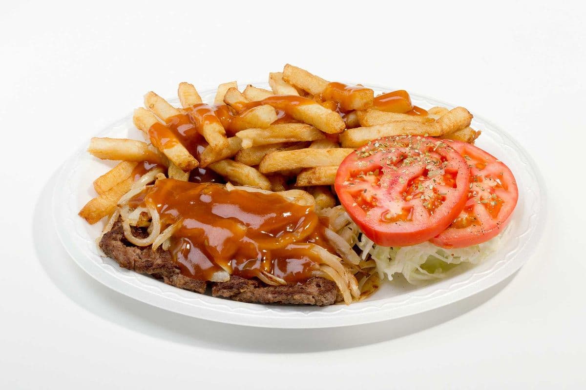 Plat hamburger steak