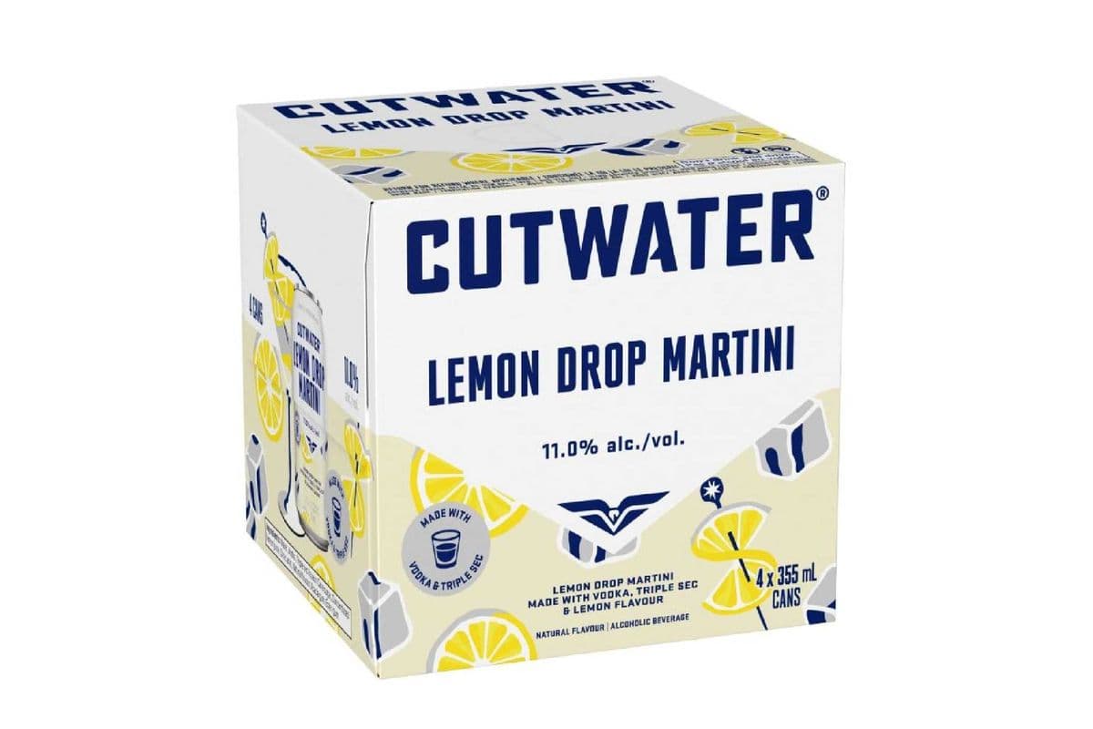 CUTWATER LEMON DROP MARTINI (4 x 355ml)