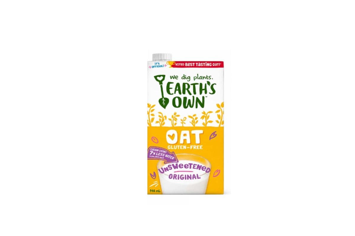 Earth’s Own Original Unsweetened Oats Milk, 946mL