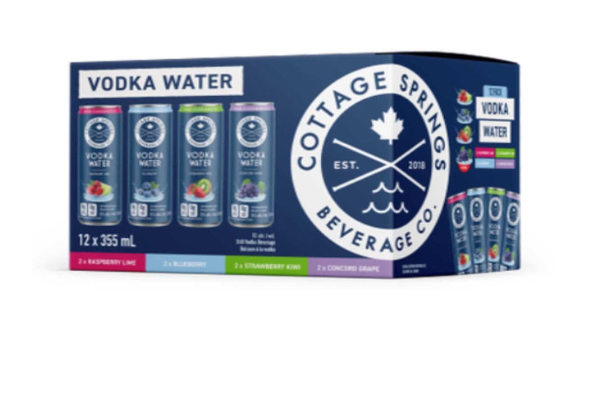 COTTAGE SPNG VODKA WATER12MIX (12 x 12*355ML )