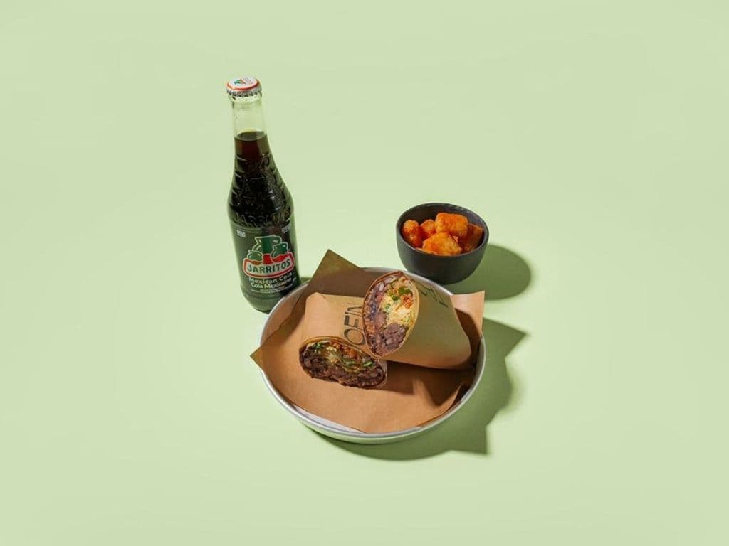 Beef Barbacoa Burrito Combo